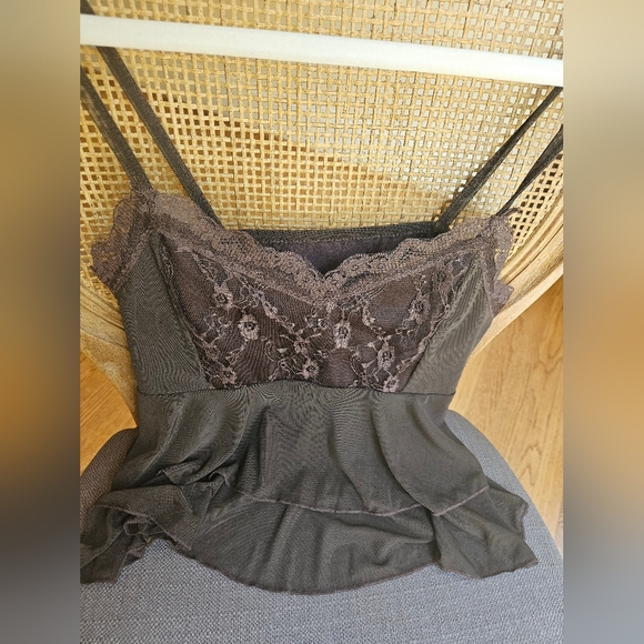 No Name lacy cami in brown NWOT - Picture 3 of 8